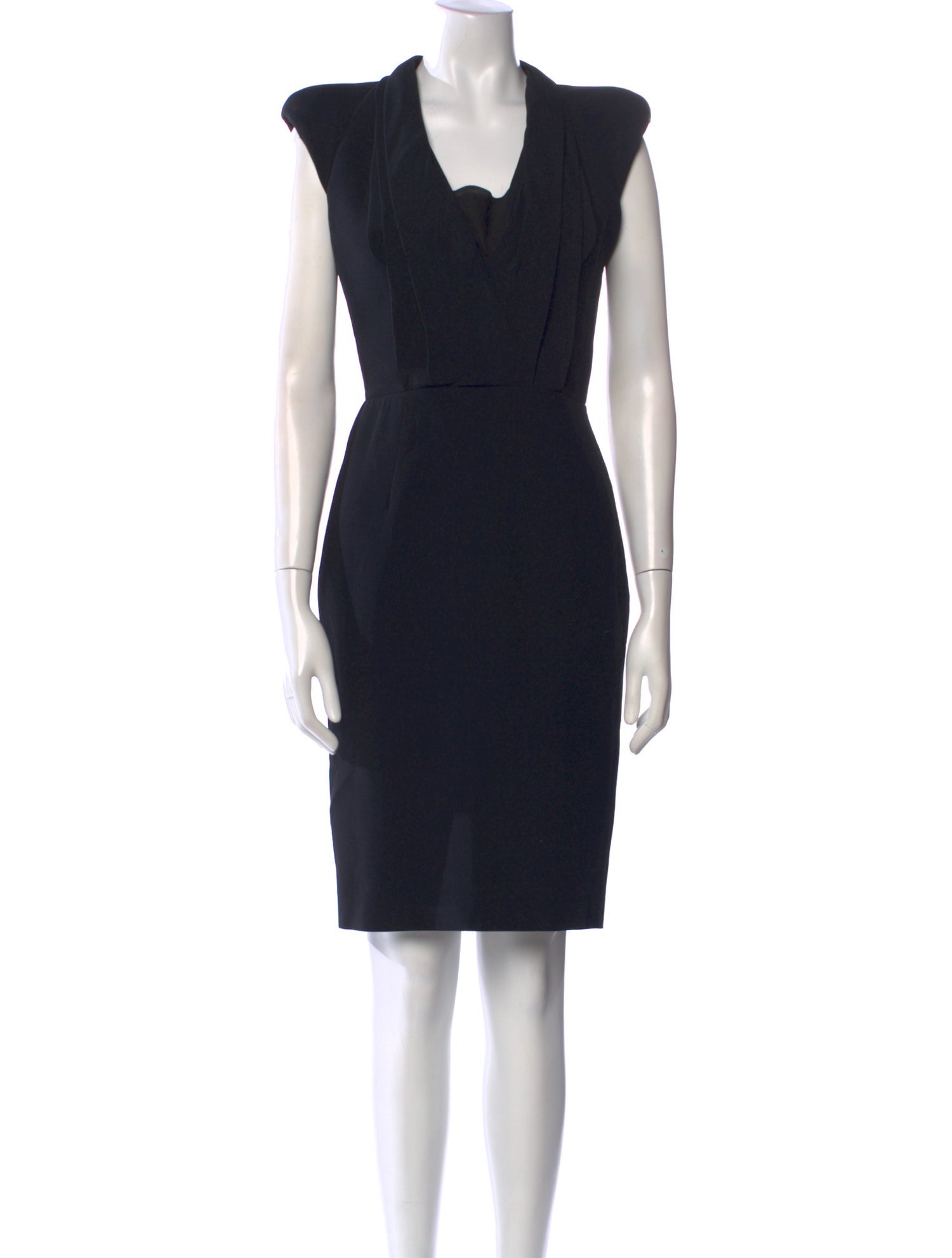 Alexander McQueen V-Neck Knee-Length Dress
