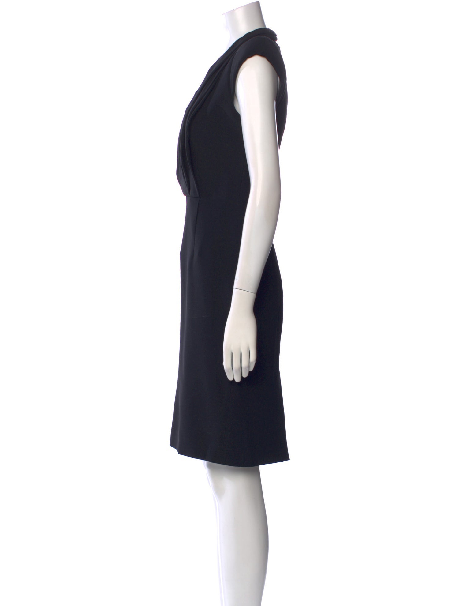 Alexander McQueen V-Neck Knee-Length Dress