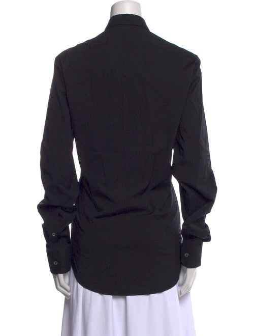 Alexander McQueen Graphic Print Long Sleeve Button-Up Top