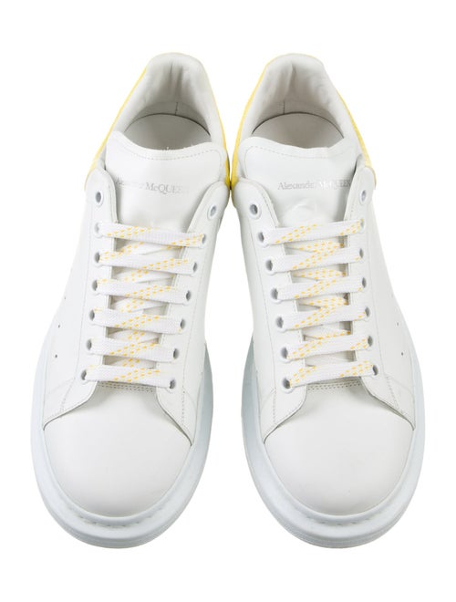 Alexander McQueen Leather Colorblock Pattern Sneakers