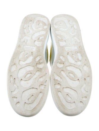 Alexander McQueen Leather Colorblock Pattern Sneakers