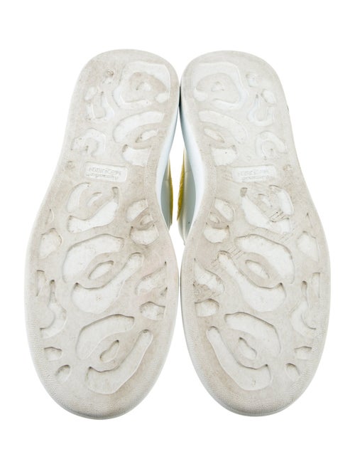 Alexander McQueen Leather Colorblock Pattern Sneakers