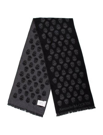 Alexander McQueen Wool Printed Scarf
