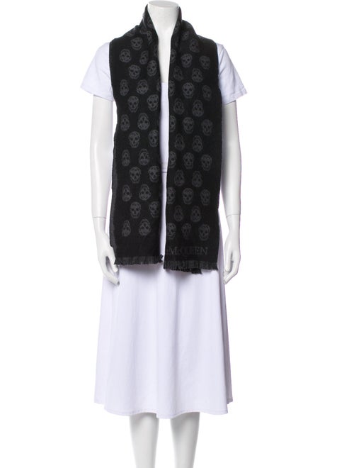 Alexander McQueen Wool Printed Scarf