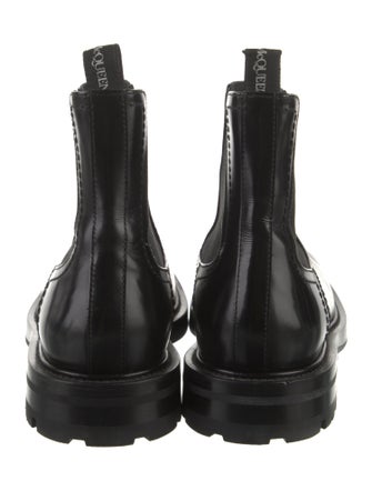 Alexander McQueen Leather Chelsea Boots
