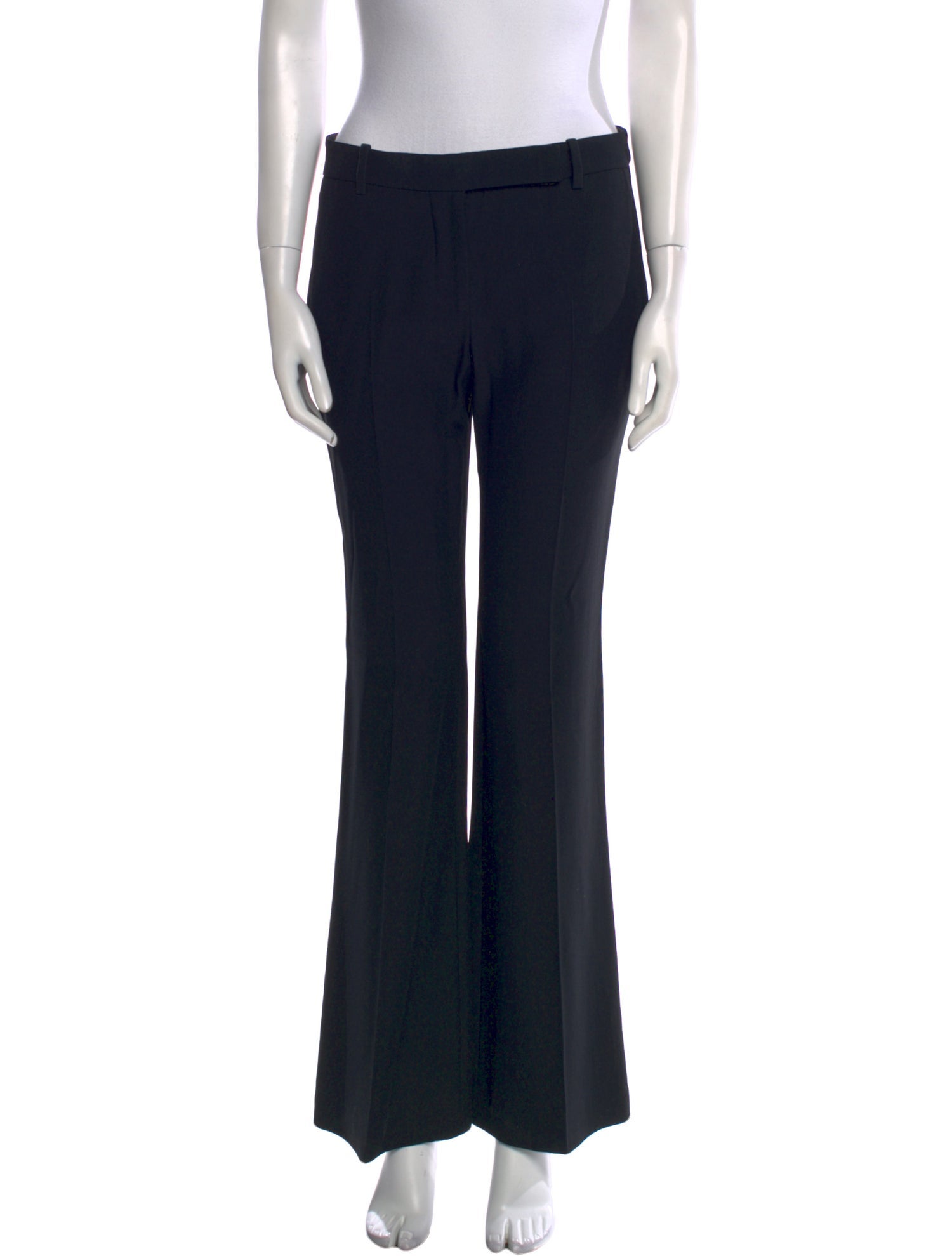 Alexander McQueen Virgin Wool Wide Leg Pants