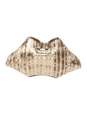 Alexander McQueen Snakeskin Clutch