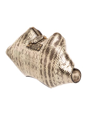 Alexander McQueen Snakeskin Clutch