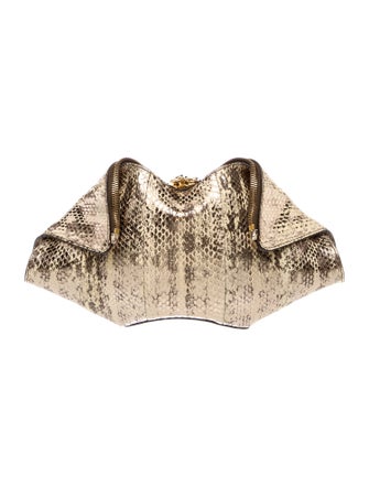 Alexander McQueen Snakeskin Clutch