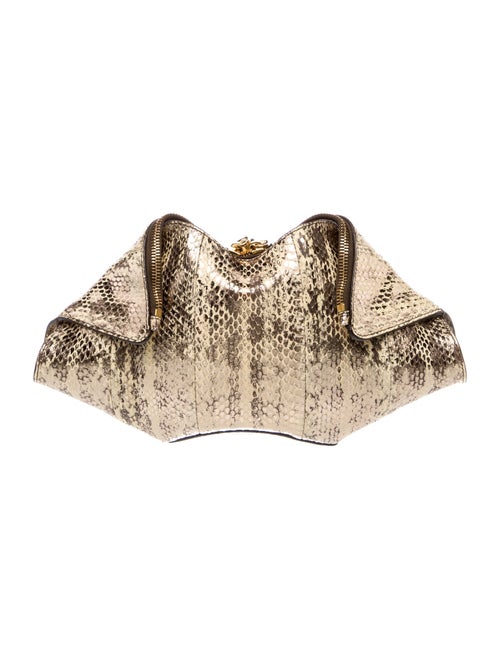 Alexander McQueen Snakeskin Clutch