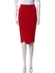 Alexander McQueen Scalloped Accent Knee-Length Skirt