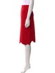Alexander McQueen Scalloped Accent Knee-Length Skirt