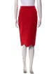 Alexander McQueen Scalloped Accent Knee-Length Skirt