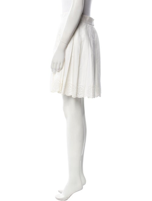 Alexander McQueen Eyelet Trim Knee-Length Skirt