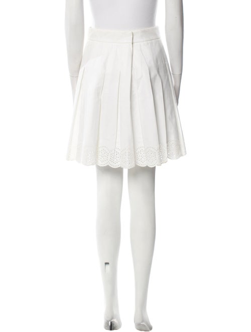 Alexander McQueen Eyelet Trim Knee-Length Skirt