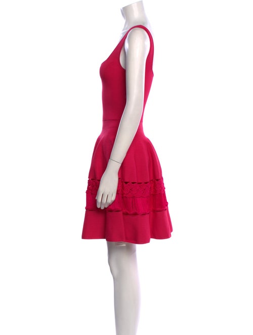 Alexander McQueen Square Neckline Mini Dress
