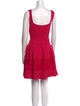 Alexander McQueen Square Neckline Mini Dress