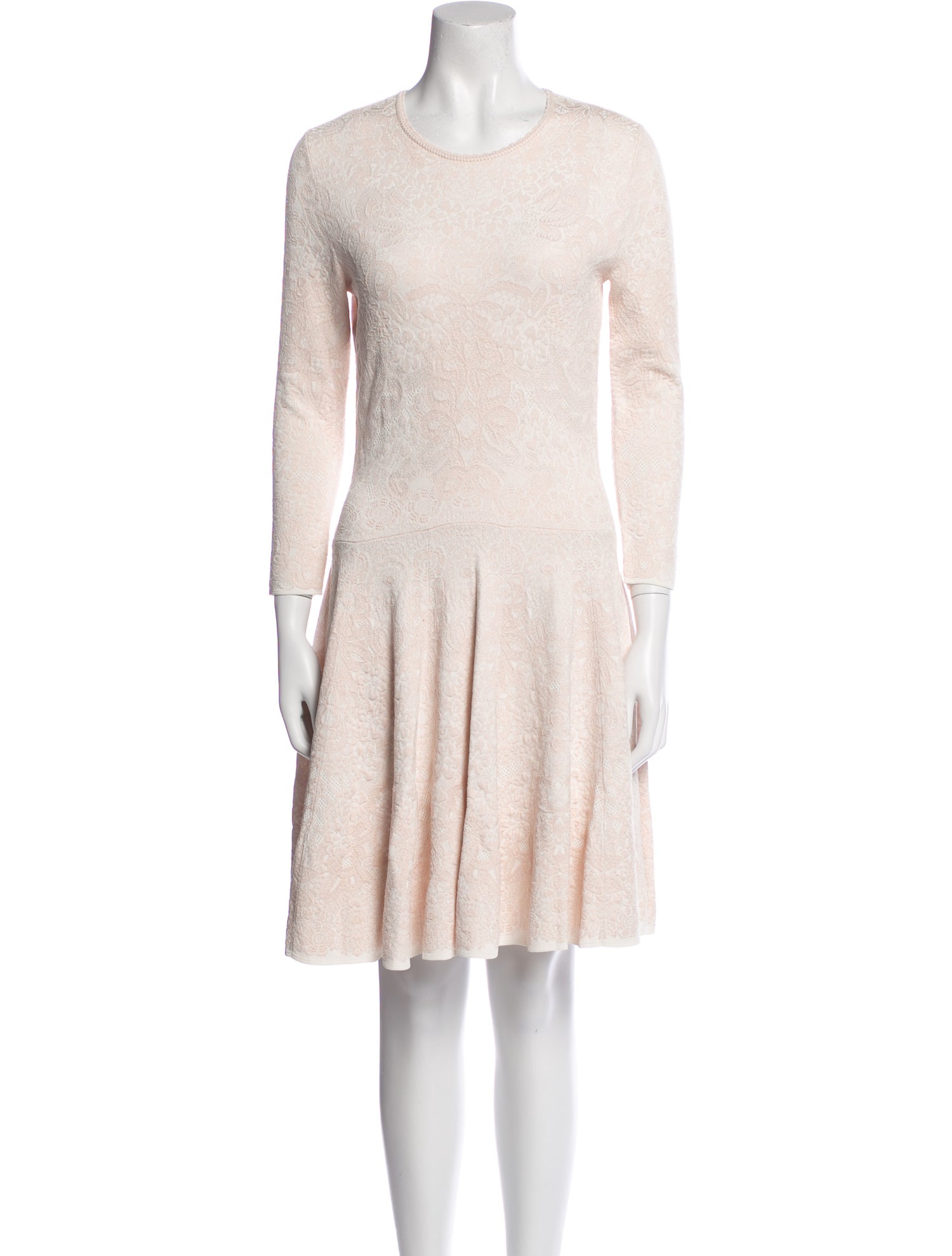 Alexander McQueen Crew Neck Mini Dress