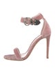 Alexander McQueen Velvet Sandals