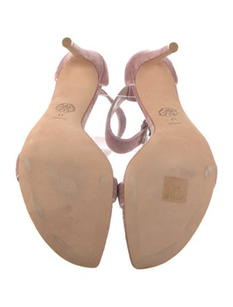 Alexander McQueen Velvet Sandals