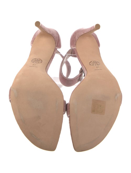 Alexander McQueen Velvet Sandals