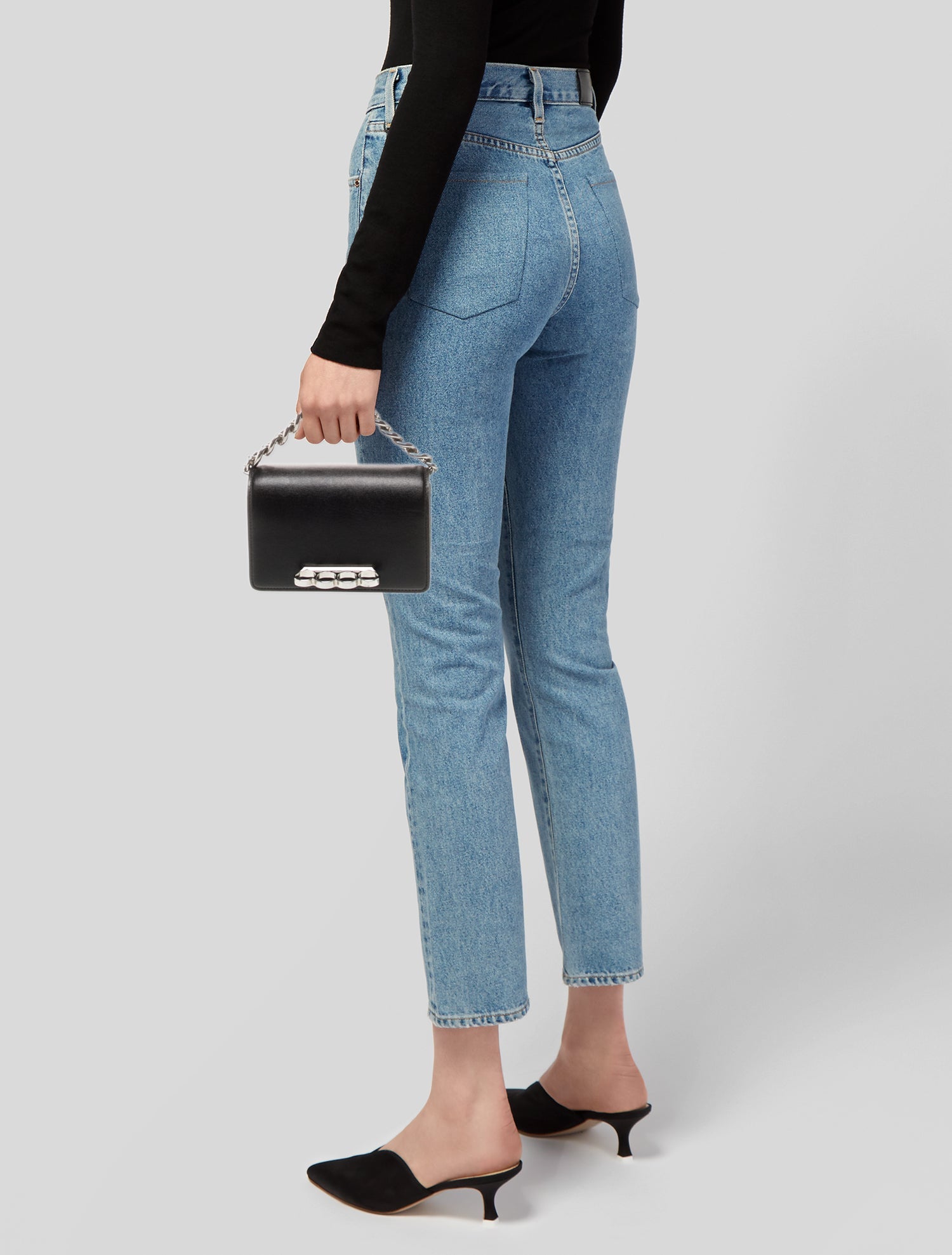 Alexander McQueen Leather Top Handle Bag