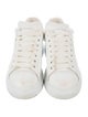 Alexander McQueen Leather Fur Trim Sneakers