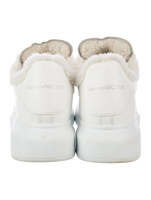 Alexander McQueen Leather Fur Trim Sneakers