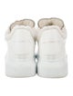 Alexander McQueen Leather Fur Trim Sneakers