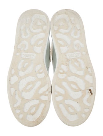 Alexander McQueen Leather Fur Trim Sneakers