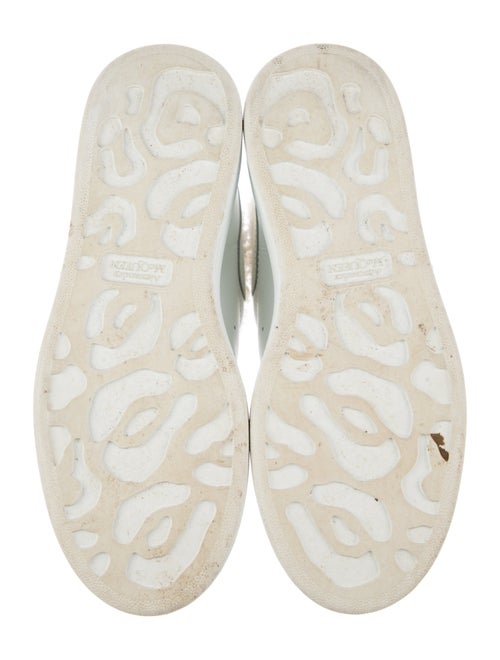 Alexander McQueen Leather Fur Trim Sneakers