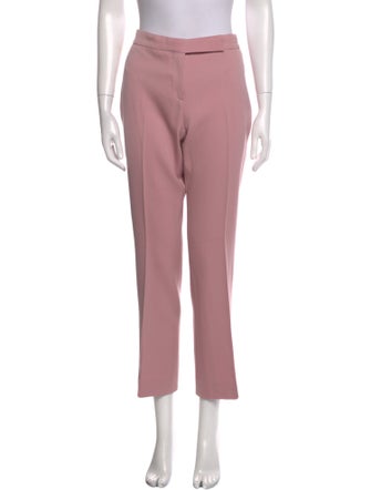 Alexander McQueen Wool Straight Leg Pants