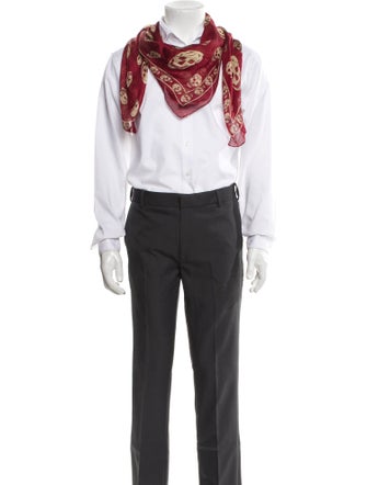 Alexander McQueen Silk Printed Scarf