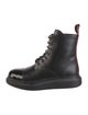 Alexander McQueen Leather Combat Boots