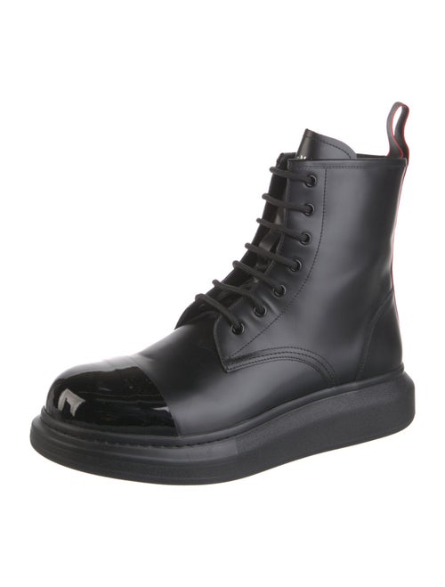 Alexander McQueen Leather Combat Boots