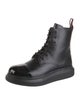 Alexander McQueen Leather Combat Boots
