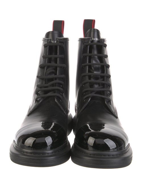 Alexander McQueen Leather Combat Boots