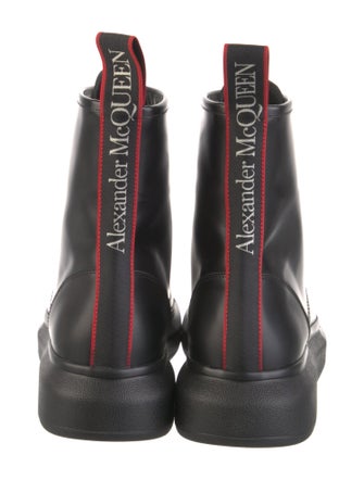 Alexander McQueen Leather Combat Boots