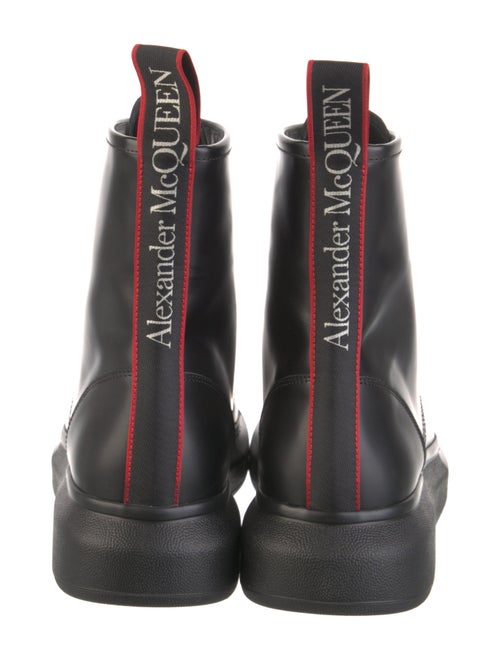 Alexander McQueen Leather Combat Boots