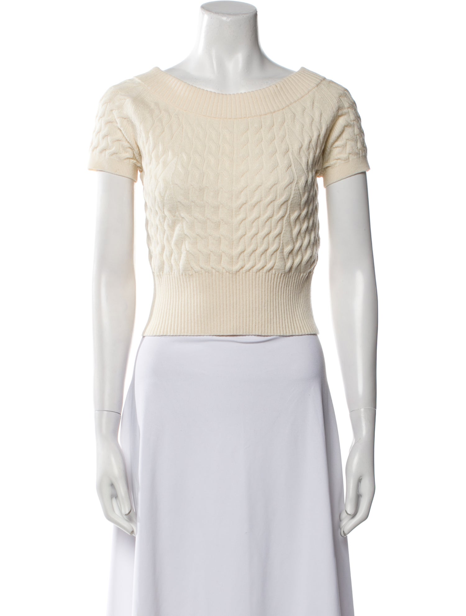 Alexander McQueen Wool Bateau Neckline Sweater