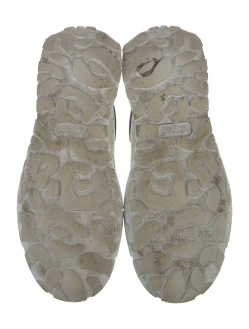 Alexander McQueen Leather Colorblock Pattern Sneakers