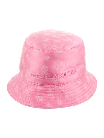 Alexander McQueen Pink Pattern Bucket Hat S