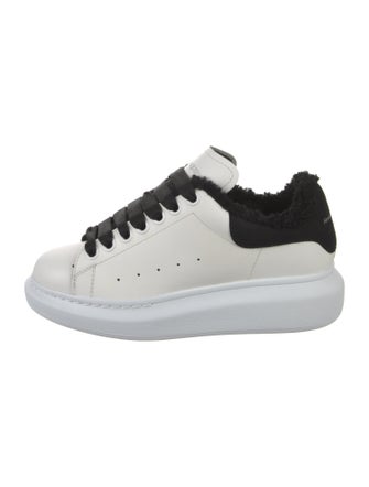 Alexander McQueen Spike Accents Leather Sneakers