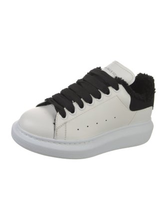 Alexander McQueen Spike Accents Leather Sneakers
