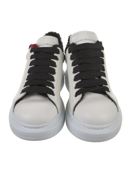 Alexander McQueen Spike Accents Leather Sneakers