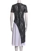 Alexander McQueen Lace Pattern Crew Neck Tunic