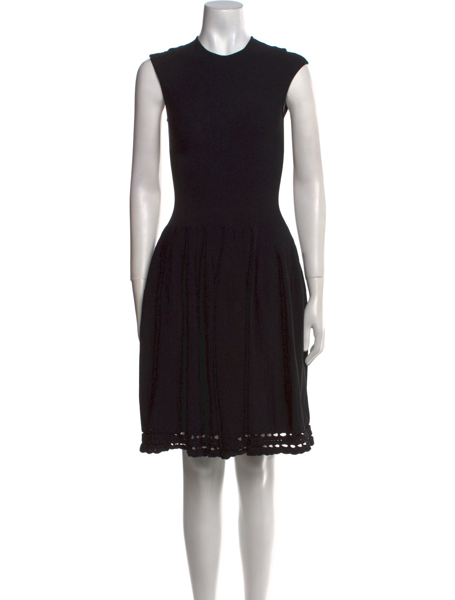 Alexander McQueen Crew Neck Knee-Length Dress