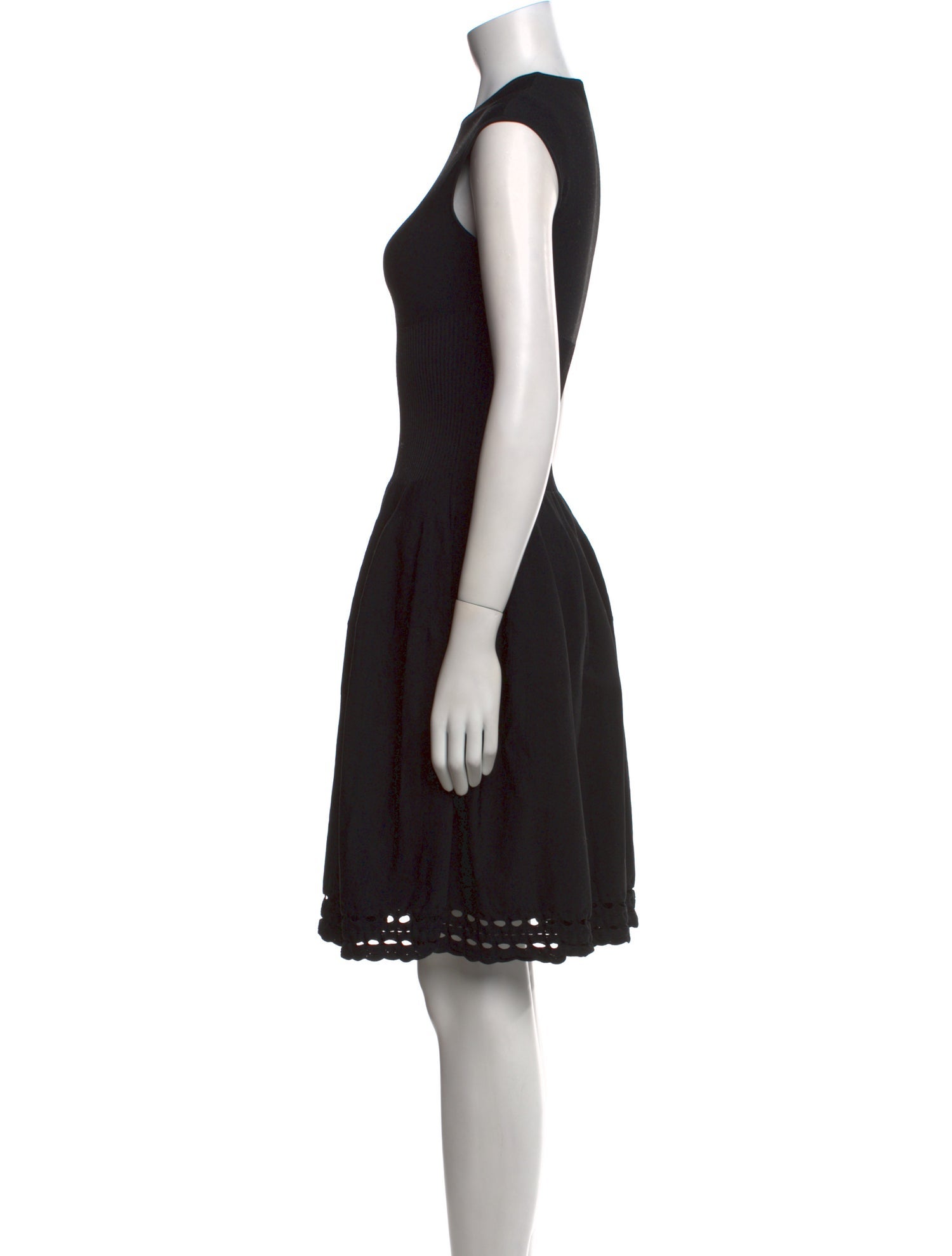 Alexander McQueen Crew Neck Knee-Length Dress