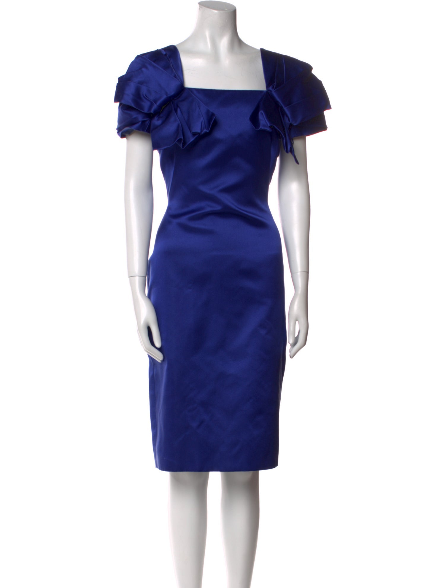 Alexander McQueen Silk Midi Length Dress