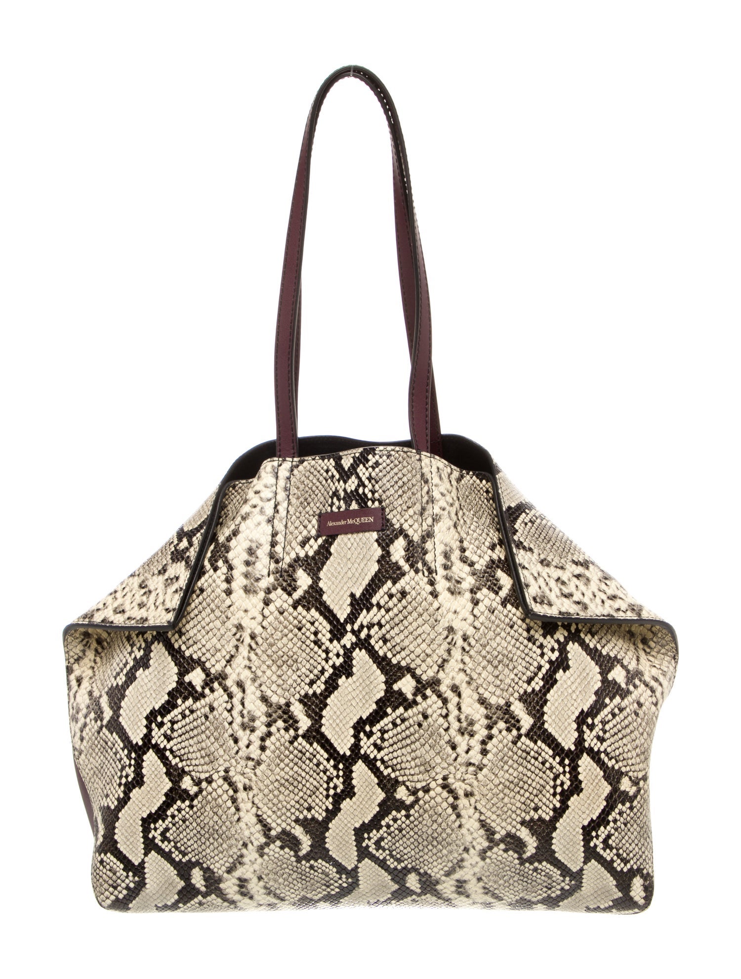 Alexander McQueen Embossed Leather Weekender Bag